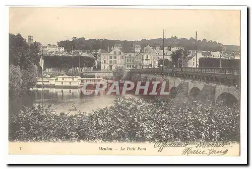 Meulan Cartes postales Le petit pont