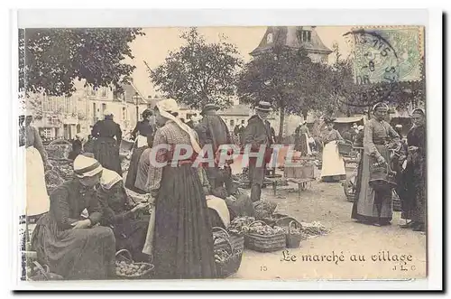 Bretagne Le marche au village Cartes postales TOP