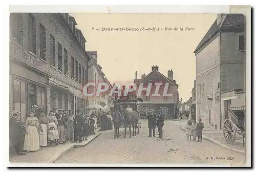 Bray sur SEine Cartes postales Rue de la paix TOP