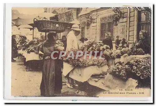 Nice Cartes postales Le marche aux fleurs TOP