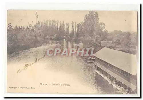 Noyen Cartes postales vue sur la Sarthe (lavoir)
