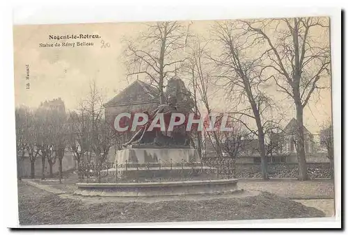 Nogent le Rotrou Cartes postales Statue de Remy Belleau et le chateau