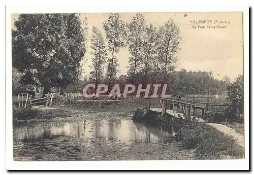 Villemeux Ansichtskarte AK Le pont Saint Pierre