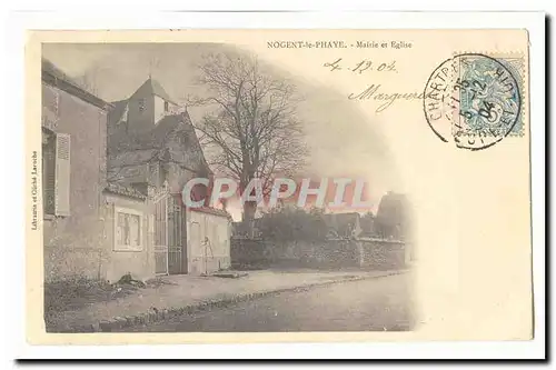 Nogent le Phaye Cartes postales Mairie et eglise