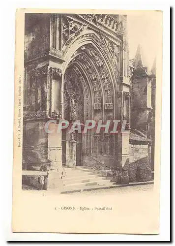 Gisors Cartes postales Eglise Portail sud