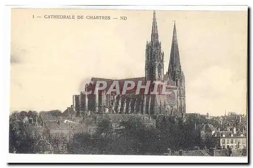 Cartes postales Cathedrale de Chartres