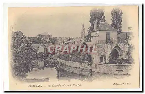 Chartres Cartes postales Vue generale prise de la Courtille