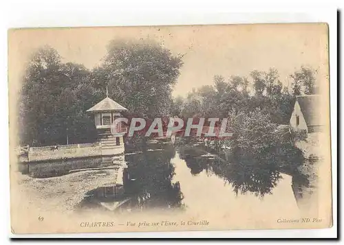 Chartres Cartes postales Vue prise sur l&#39Eure la Courtille (lavoir)