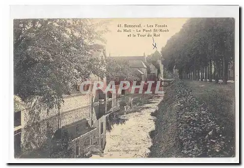 Bonneval Cartes postales Les fosses du Mail Le pont St Roch et la Tour du Roi