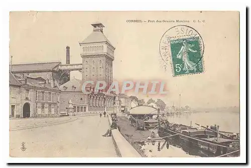 Corbeil Ansichtskarte AK Les grands moulins Quai de l�Apport Paris