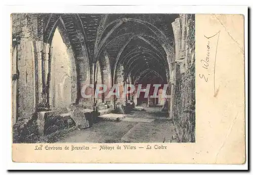 Belgique Environs de Bruxelles Cartes postales Abbaye de Villiers Le cloitre