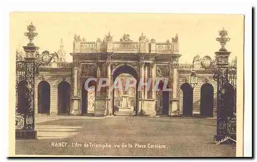 Nancy Cartes postales l&#39arc de triomphe vu de la Place Cartiere