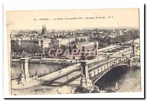 Paris (1er) Cartes postales Le pont Alexandre III