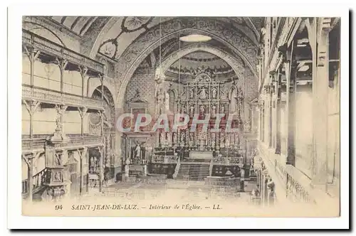 Saint Jean de Luz Cartes postales Interieur de l&#39eglise