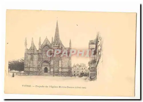 Vitre Cartes postales Facade de l&#39eglise Notre DAme (cote Est)