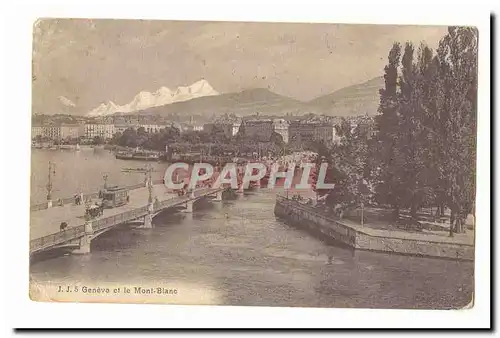 Suisse Geneve Cartes postales Geneve et le Mont Blanc