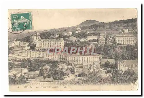 Royat Cartes postales Les villas et les hotels