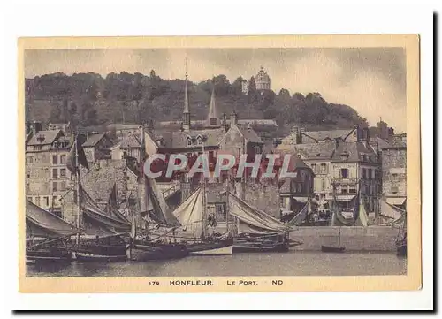 Honfleur Cartes postales Le port (bateaux)