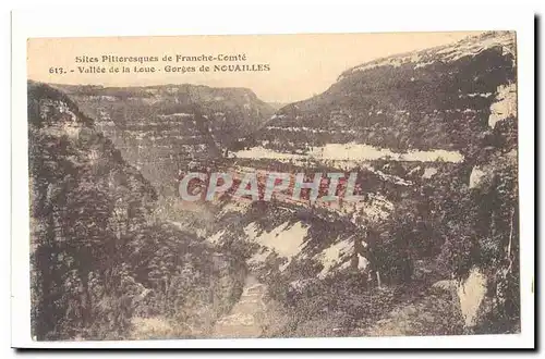 Vallee de la Loue Cartes postales Gorges de Nouailles