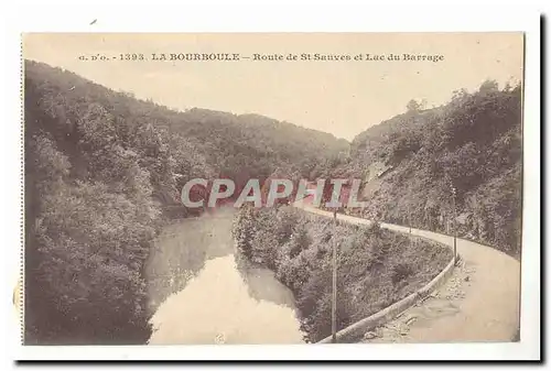 La Bourboule Cartes postales Route de St Sauven et lac du barrage