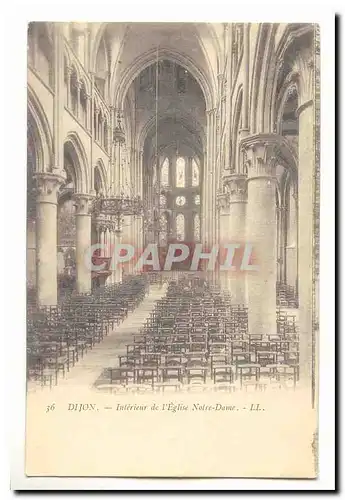 Dijon Cartes postales Interieur de l&#39eglise Notre Dame