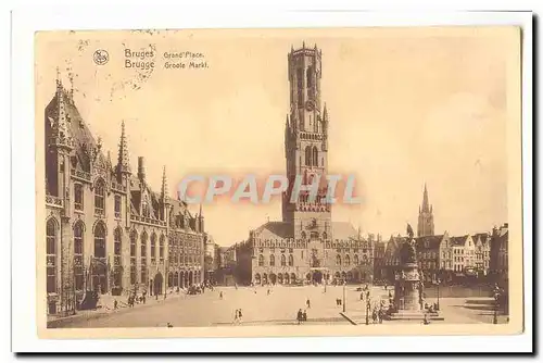 Belgique Bruges Ansichtskarte AK Grand place