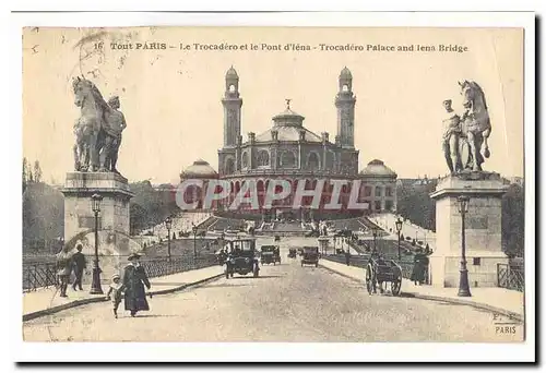 Tout Paris (8eme) Ansichtskarte AK Le Trocadero et le pont d&#39iena