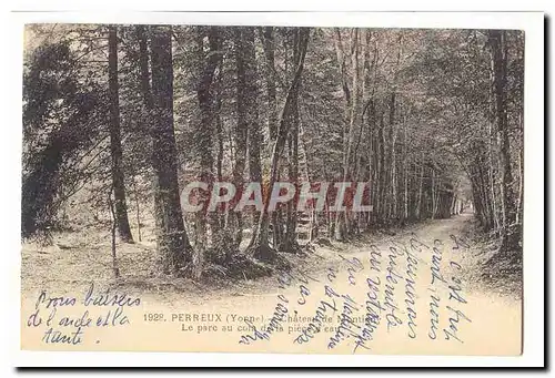 Perreux Cartes postales Chateau de Montigny Le parc au coin de la piece d&#39eau