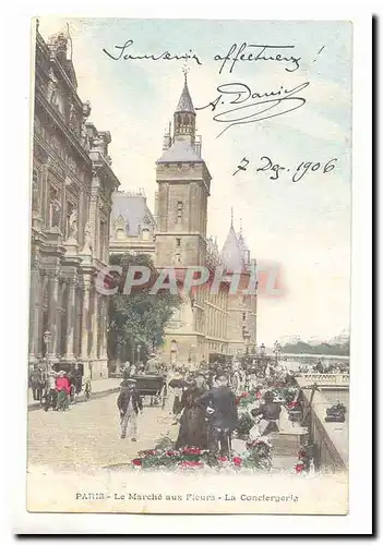 Paris (10eme) Cartes postales Marche aux fleurs La conciergerie