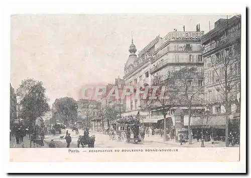 Paris (9eme) Ansichtskarte AK Perspective du boulevard Bonne Nouvelle