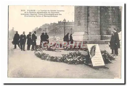 paris (8eme) Ansichtskarte AK La tombe du soldat inconnu et la flamme perpetuelle du souvenir Arc de TRiomphe