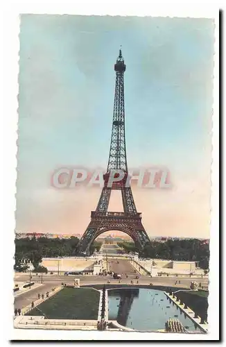 paris (16eme) Ansichtskarte AK La tour Eiffel et les bassins de Chaillot