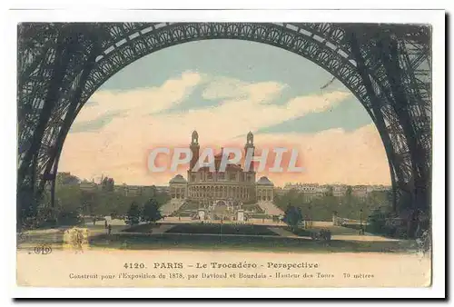 Paris (16eme) Ansichtskarte AK Le Trocadero Perspective