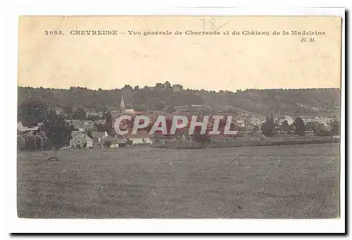 Chevreuse Ansichtskarte AK Vue generale de Chevreuse et du chateau de la MAdeleine