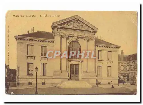 Mantes Cartes postales Le palais de justice