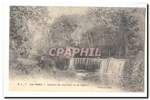 Le Crau Cartes postales Cascade du barrage de la CAstille