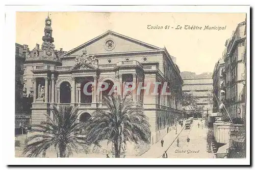 toulon Cartes postales Le theatre municipal