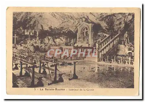 La Sainte Baume Cartes postales Interieur de la grotte