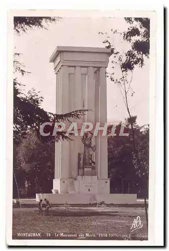 Montauban Ansichtskarte AK Le monument aux morts 1914 1918