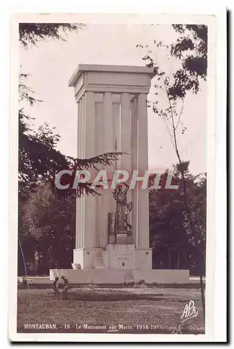 Montauban Cartes postales Le monument aux morts 1914 1918