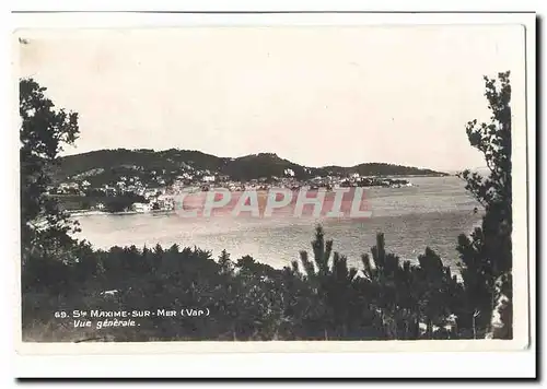 Ste Maxime sur Mer Moderne Karte vue generale