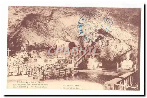 La Sainte Baume Cartes postales interieur de la grotte