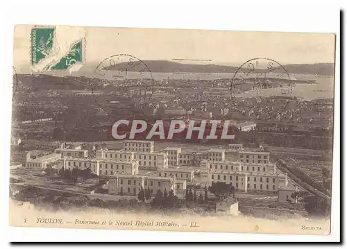 Toulon Cartes postales Panorama et le nouvel hopital militaire
