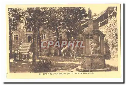 Haut Koenigsbourg (alt 757m) Cartes postales Le haut jardin