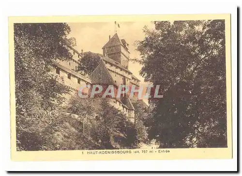 Haut Koenigsbourg (alt 757m) Cartes postales Entree