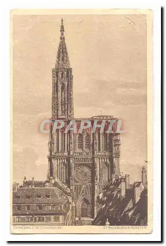 Strasbourg Cartes postales La cathedrale