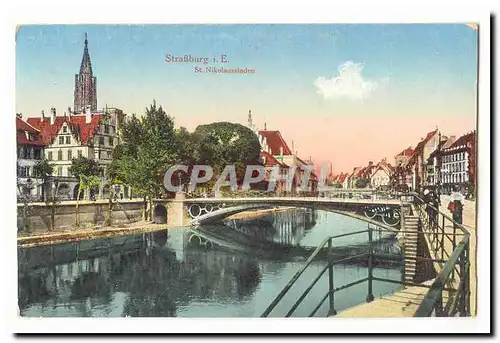 Strassburg Cartes postales St Nikolausstaden