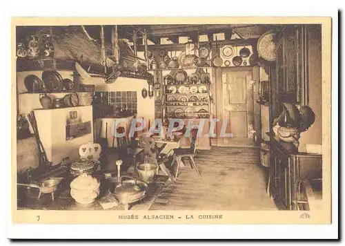 Cartes postales Musee alsacien La cuisine