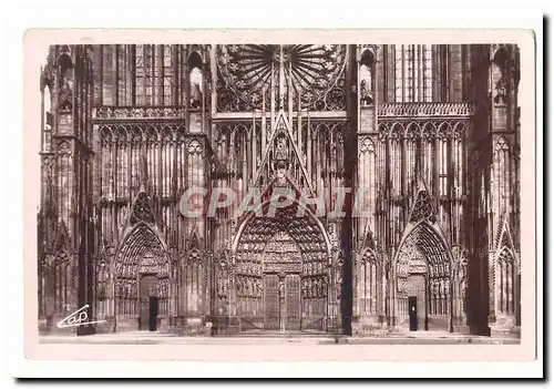 Strasbourg Cartes postales Facade de la cathedrale