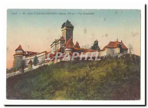 Haut Koenigsbourg (alt 757m) Cartes postales Vue d&#39ensemble